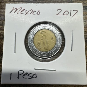 Moneta da un peso 2017 Messico circolata KM #603 - Foto 1 di 2