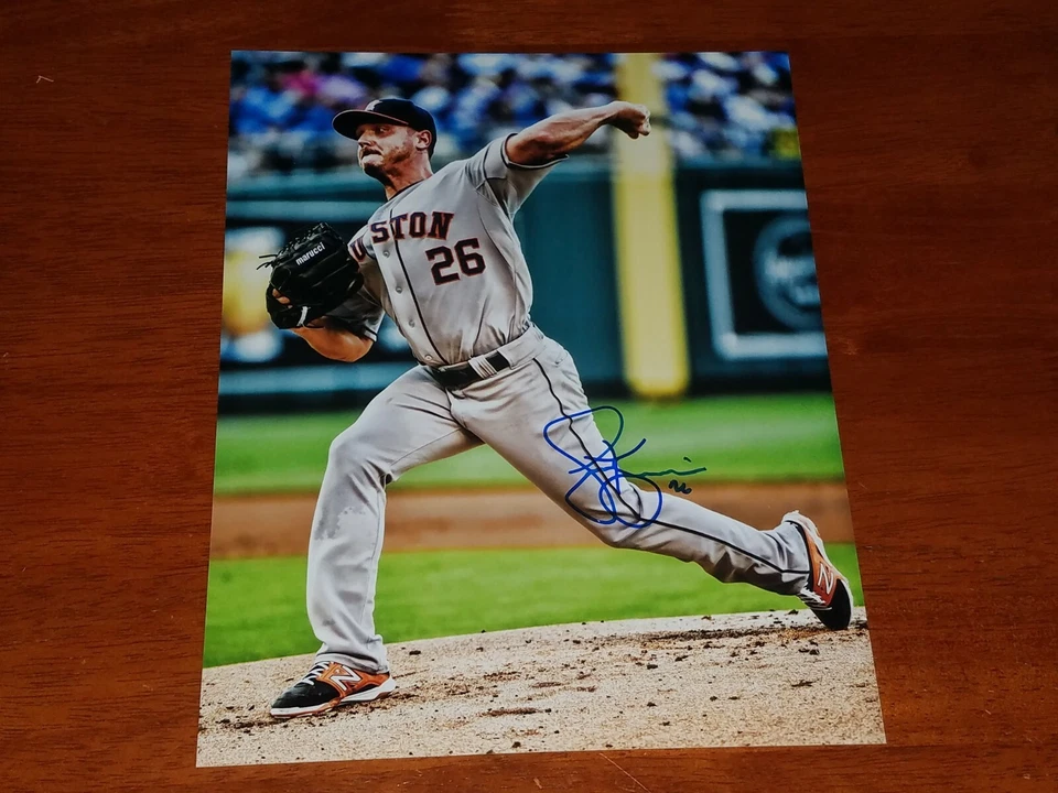 Fotografía personalizada autografiada por Scott Kazmir 8x10 de los Astros de Houston Foto 1 de 1