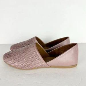 Miz Mooz Raquel Leder Flats Gr. 36 US 6 rosa geflochten Slipper - Bild 1 von 7