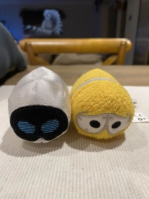 Disney Store Pixar Wall-E & EVE Mini Tsum Tsum Soft Toy Plush Brand New With Tag - Image 1 of 4