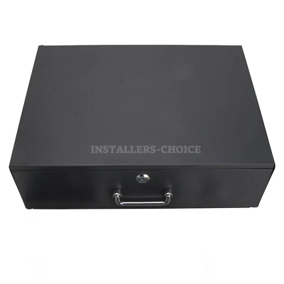 New 3U Drawer Rack Mount DJ 19" Case, 3-Space Equipment Deep Drawer, Black lot - Image 1 of 4