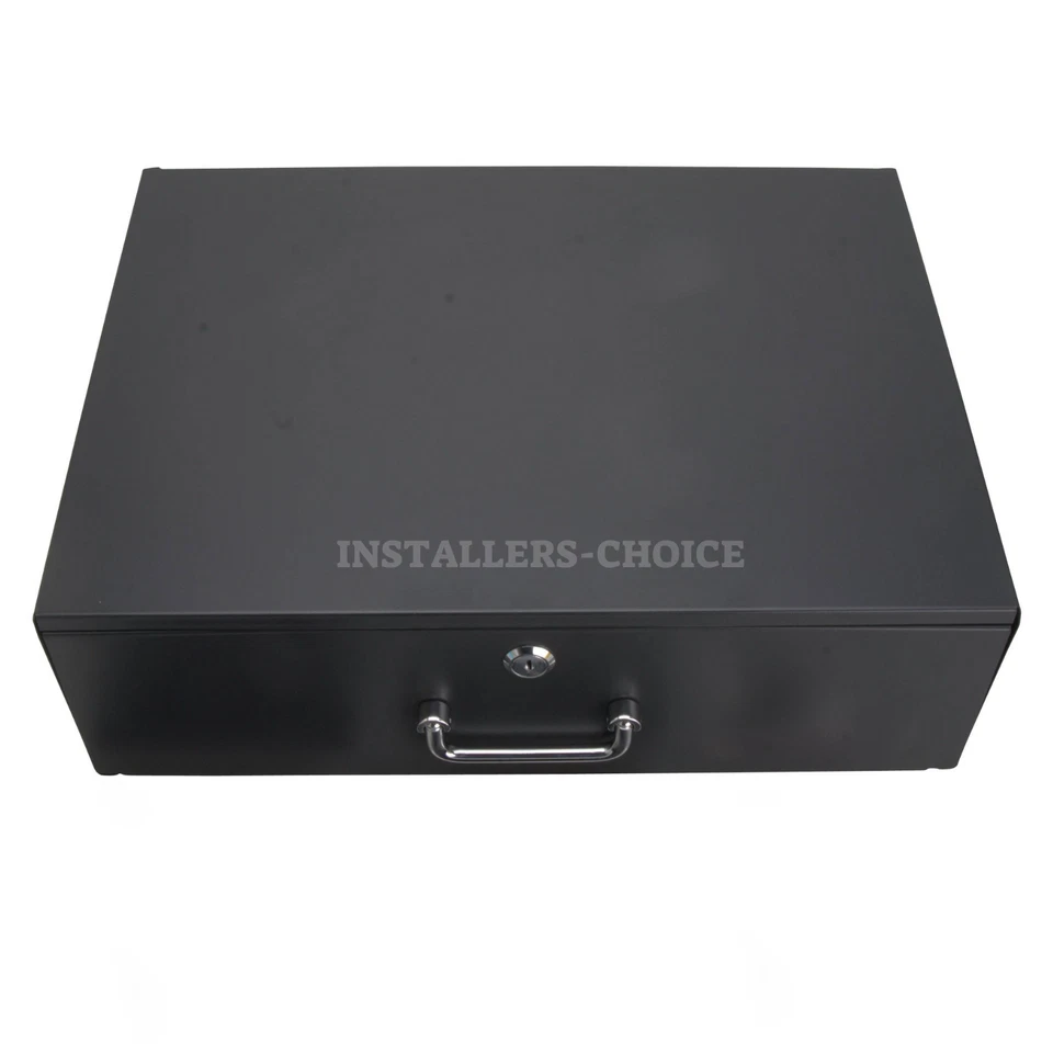 New 3U Drawer Rack Mount DJ 19" Case, 3-Space Equipment Deep Drawer, Black lot - Image 1 of 4