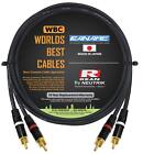 Canare 4.5 Foot RCA Cable Pair - Made GS-6 Audio Interconnect Cable and Neutr...