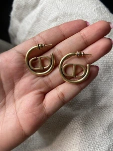 Authentic Dior Gold Hoop CD - Picture 1 of 5