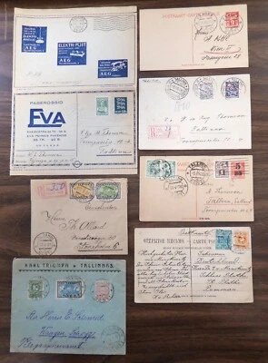 Lot of 8 Estonia 1920s-40s VF Covers and Postcards - Image 1 of 4