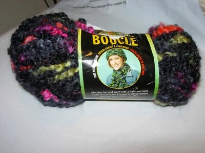 HILO DE DISEÑO CROCHET ARTESANAL ROSA AZUL ÍNDIGO MARCA LEÓN 70G Foto 1 de 4