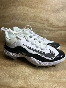 Botines de béisbol Nike Alpha Huarache Elite 4 blancos negros para hombre talla 11 - Imagen 1 de 6