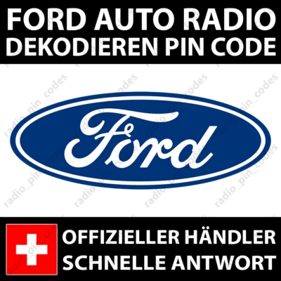FORD RADIO DEKODIEREN PIN CODE C-MAX FIESTA FOCUS FUSION MONDEO S-MAX TRANSIT - Bild 1 von 4