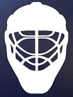 GOALIE MASK Ice Hockey Player Goal Helmet Vinyl Car Window Decal Bumper Sticker