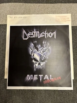 Destruction – Metal Discharge LP Vinyl Test Pressing, White Labe - Bild 1 von 4