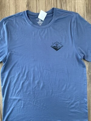 Men's Lucky Brand Sleepwear Tee T-Shirt Short Sleeve Blue Logo Modal Like Large - Image 1 of 4