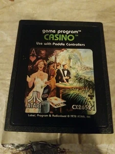 Casino (Atari 2600, 1986) Video Game Cartridge Only UNTESTED - Picture 1 of 4