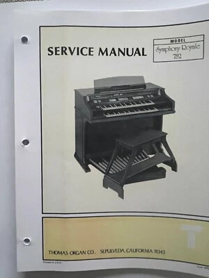 Thomas Organ 型号 782 Symphony Royale 服务手册 — 第 1/4 张图片