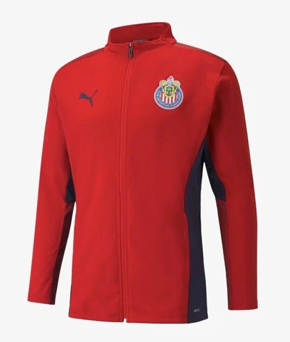 CHIVAS GUADALAJARA MEXICO SOCCER FUTBOL PUMA JACKET RED BLUE MEN'S SIZE XL NWT Cover