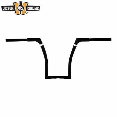 Manillar Ape ajustable de 18" negro satinado apto para Harley Sportster Dyna Foto 1 de 4