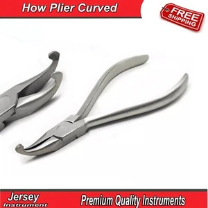 Orthodontic How Plier Curved Arch wire Placement Holding Dentist Lab Instruments - Picture 1 of 4