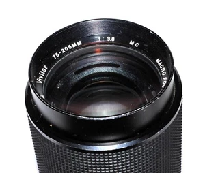 VIVITAR MACRO FOCUSING ZOOM 75-205 F3.8 (ORIGINALLY CANON FD) MISSING MOUNT - Picture 1 of 5