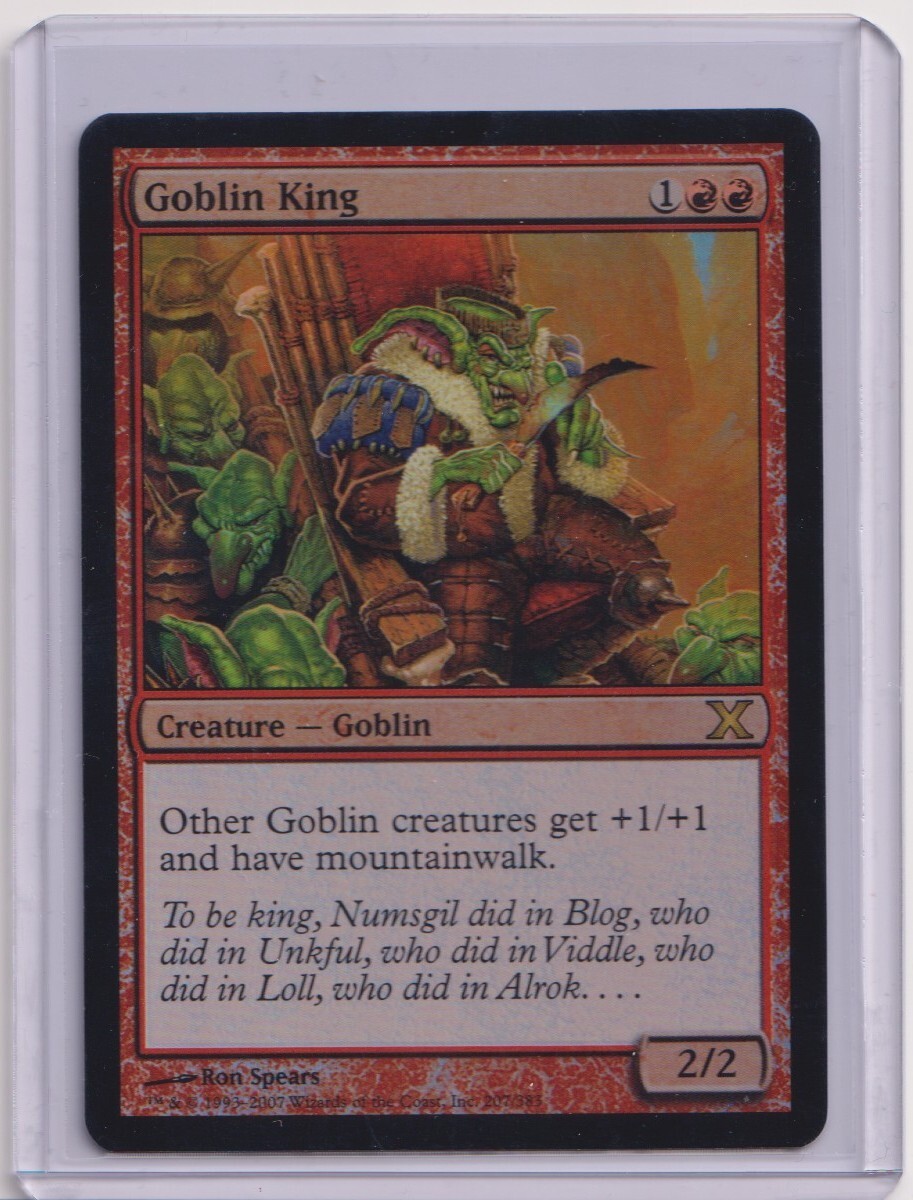 Goblin King Magic: The Gathering Individual Trading Card Goblin King Magic: The Gathering Individual Trading Card