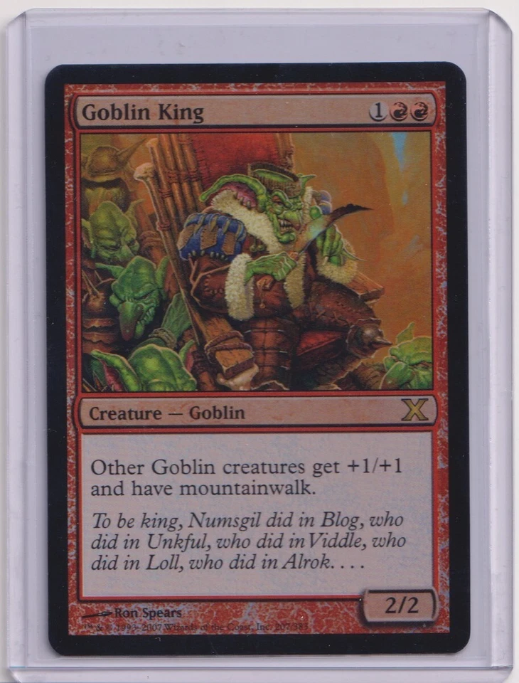 Magic: The Gathering Goblin King 10th Edition Foil (MP) - Image 1 of 1