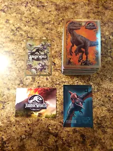 JURASSIC PARK - COMPLETE TRADING CARD SET FALLEN KINGDOM - PANINI - 2018 - Picture 1 of 21