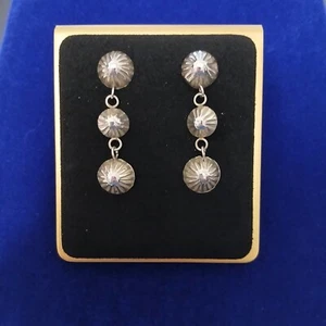 Pendientes colgantes vintage de plata de ley 925 con herramientas del suroeste - Imagen 1 de 22