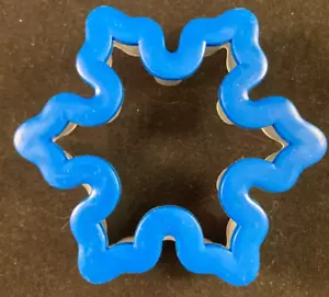 Gripper Cutter - Snowflake - Blue Grip - 3 1/2 Inches - Picture 1 of 3