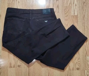 jeans vintage anni 90 giorgio armani milano marrone uomo raro taglia 40' L30" spreco 36" - Foto 1 di 9