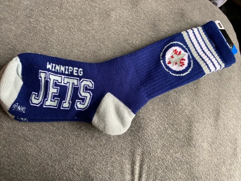 FBF Originals Winnipeg Jets socks Size Medium Brand New Cover