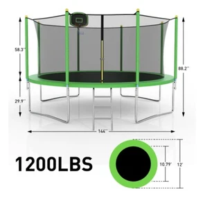 YORIN 1000LBS 12FT 14FT 15FT Trampoline - Picture 1 of 5