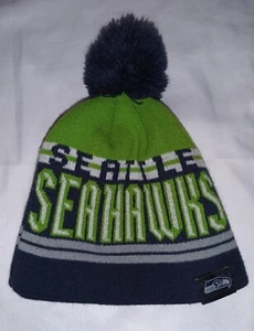 NFL Team Apparel Seattle Seahawks Youth Pom Beanie Mütze - Bild 1 von 7