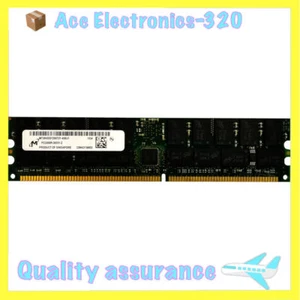 Micron MT36VDDF25672Y 2GB PC-3200R DDR 400 ECC Registered Server RAM Memory - Picture 1 of 4