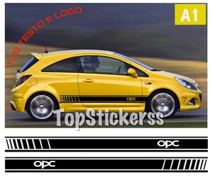 OPEL Corsa adesivi laterali Strisce VINILE Fasce laterali Adesive per Opel Corsa - Foto 1 di 12