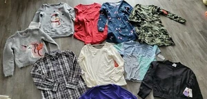 NEW LOT 10 CLOTHING GIRLS SIZE 7/8 TOPS DRESSES SHIRTS SWEATERS BRAND NEW - Picture 1 of 10
