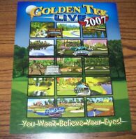 good used original Incredible GOLDEN TEE '97 Arcade Video Game Manual 