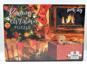 PAWSOME Christmas Labrador Puppy 19x26 Jigsaw Puzzle New Sealed - Picture 1 of 8