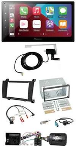 Pioneer USB Bluetooth DAB Lenkrad 2DIN Autoradio für Mercedes SLK R171 2004-2008 - Bild 1 von 13