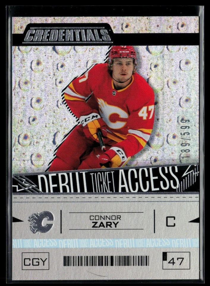 2023-24 Upper Deck Credentials #185 Connor Zary RC 189/599 - Image 1 of 2