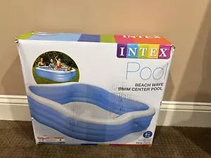 Intex Beach Wave Swim Center Above Ground Pool - Picture 1 of 3