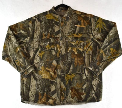 Whitewater Realtree Hardwoods Camo Long Sleeve Hunting Vented Shirt Mens Size XL - Image 1 of 4