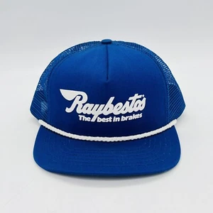 Raybestos Frenos Auto Snapback Malla Espalda Camionero Sombrero Gorra Azul Ala Corta Bill - Imagen 1 de 13