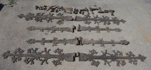 antike Türbänder schön verziert geschmiedet Süddeutschland 2flügeliges Tor - Bild 1 von 1