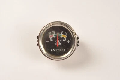 Suzuki OEM Cromo 2-1/16" Amperímetro 60-0-60 Amperios Calibre USADO Foto 1 de 4