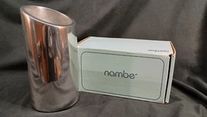 Vintage NAMBE 9" Tilted Wine Chiller/Cooler #541, Silver Tone Aluminum Alloy NIB - Picture 1 of 10