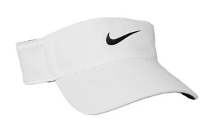 Nike Dri Fit Ace Visor Unisex OS Hat White Cap Golf Tennis Gym Sports HJ3689 100 - Picture 1 of 8