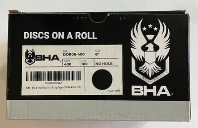 Discos BHA en un rollo 6" - 400 grano - DOR06-400 nueva caja abierta Foto 1 de 3