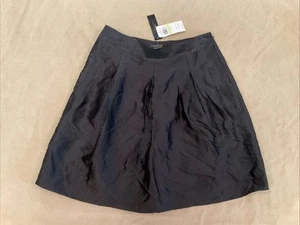 Falda BCBG 4 Mujer Negra Nueva Con Etiquetas $178 Kaitlin La Plisada Poliéster - Imagen 1 de 3