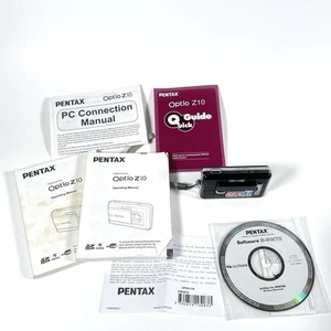 Pentax Optio Z10 8MP Digital Camera PARTS ONLY Loose Lens Cover / No Charger - Picture 1 of 9