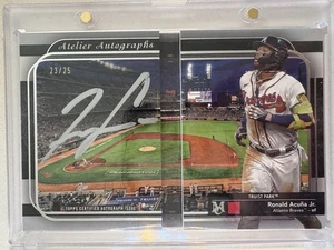 2021 Ronald Acuna Jr Topps Museum Collection Booklet #RAJ Atelier Autographs /25 - Picture 1 of 2