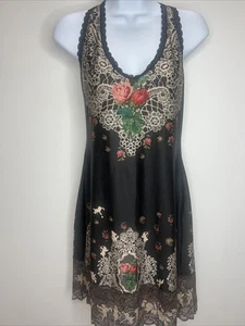 MICHAL NEGRIN BLUMEN KLEID MIT SWAROVSKI KRISTALLEN SPITZE - Bild 1 von 11