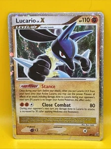 LUCARIO Lv. X (DP 12) Promo Swirl Holo 2007 Tarjeta Pokémon Diamante y Perla - Imagen 1 de 17